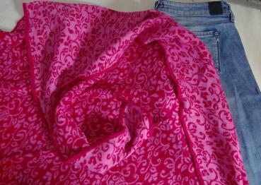 Invero Dreiecktuch Neele pink, Farben , Struktur, Muster zu Jeans